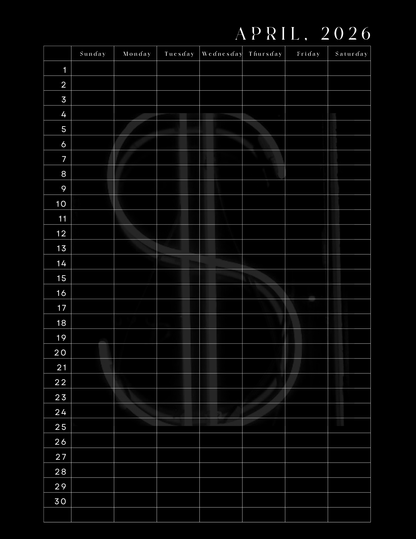 HU$TLER$ 0NLY 2026 Monthly Digital Planner