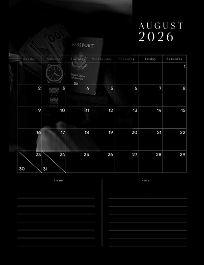 HU$TLER$ 0NLY 2026 Monthly Digital Planner