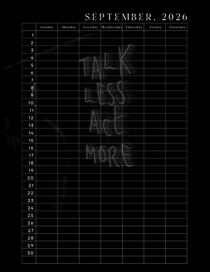 HU$TLER$ 0NLY 2026 Monthly Digital Planner