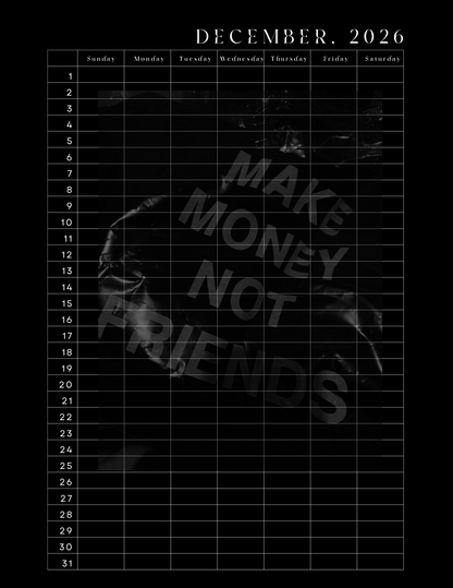 HU$TLER$ 0NLY 2026 Monthly Digital Planner
